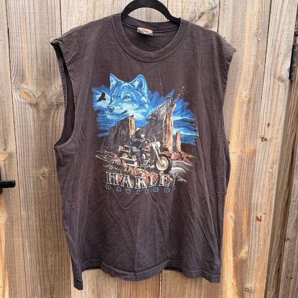Vintage 1998 Harley-Davidson Black Hills Rally 59th Anniversary Tank Tee Size XL